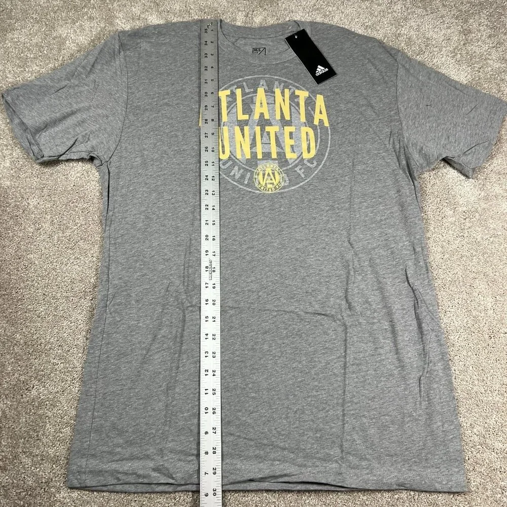 Adidas MLS Mens Large Gray Atlanta United FC‎ Short Sleeve Soccer T-Shirt NWT